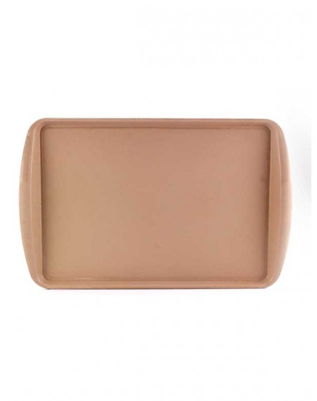 Bandeja Food Service Bege 52x33cm
