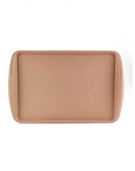 Bandeja Food Service Bege 52x33cm