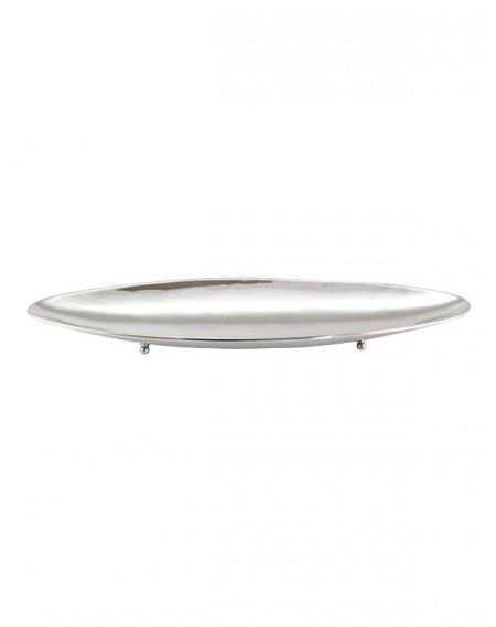 Canoa Lisa pequena Prata Apolo 57x18cm
