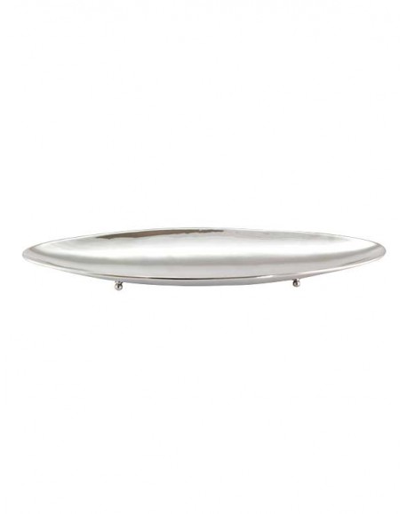 Canoa Lisa pequena Prata Apolo 57x18cm