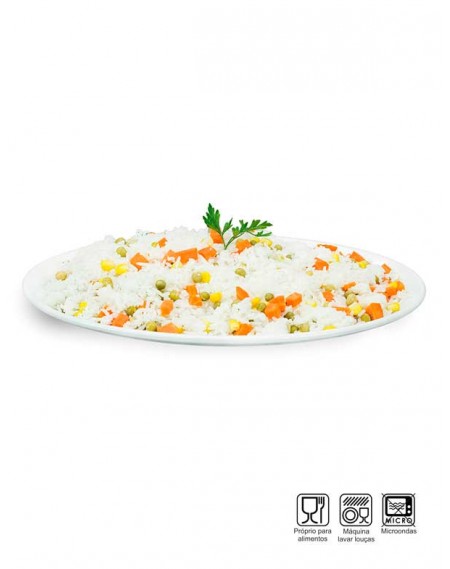 Prato Oval Raso Melamina Profissional 33cm