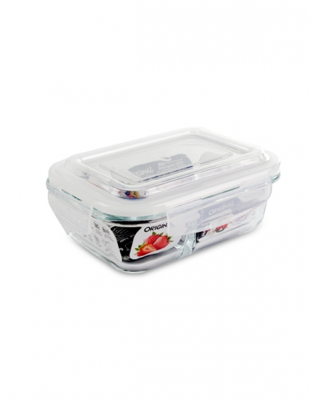 Pote Hermético Retangular com Tampa 1050ml