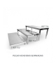 Mesa Expositora Retangular 50x20x5cm