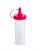 Bisnaga de Plástico Vermelha Transparente 280ml