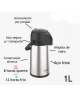 Garrafa Térmica Single Aco Inox 1 Lt
