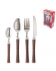 Faqueiro Aço Inox Cabo Plastico 24 PCS